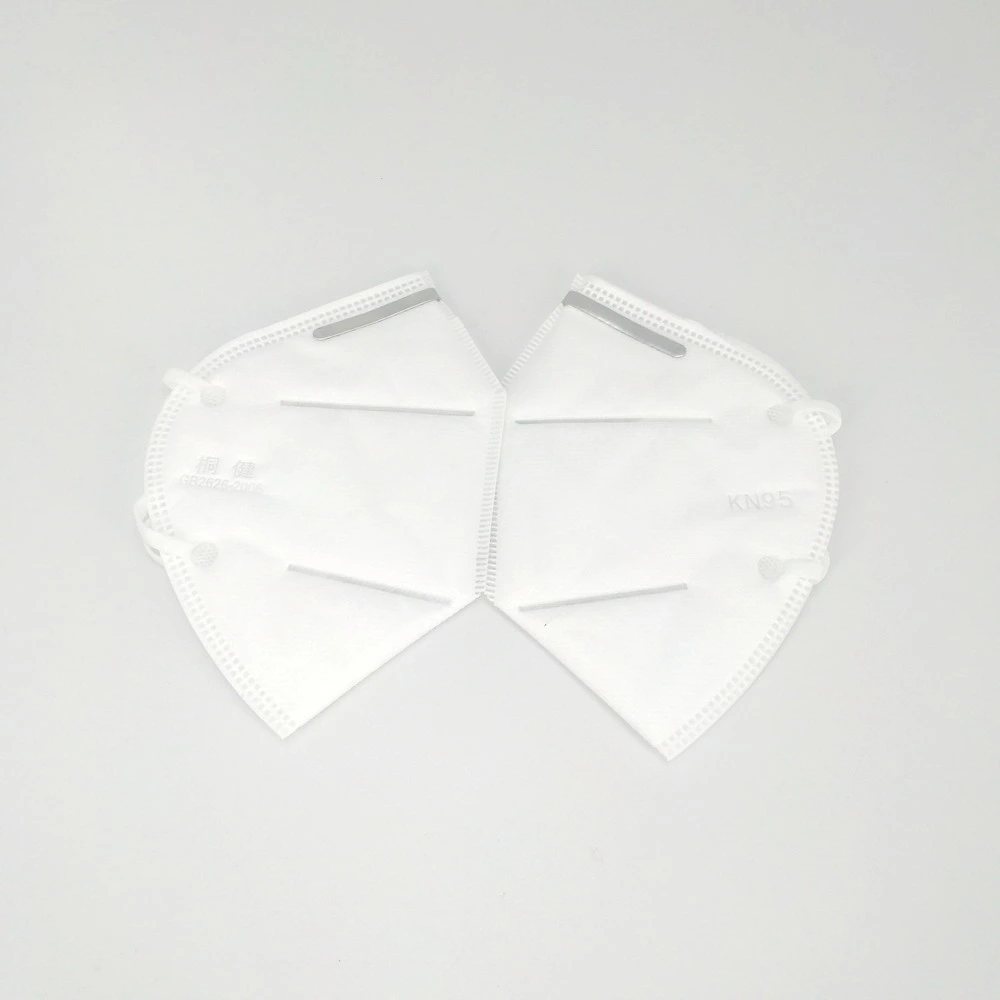 Kn95 Masks with Earloops /White Colour Bfe 95% N95 Disposable Respirator Face Mask